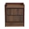 Baxton Studio Hale Modern and Contemporary Walnut Brown Finished Wood 2-Drawer Nightstand 174-11212-Zoro - alternate 8